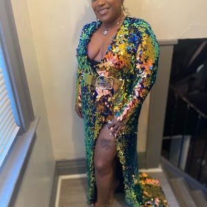 Iridescent  multicolor birthday dress